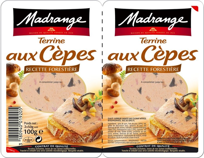 Duo de Terrine aux cèpes 2x50g